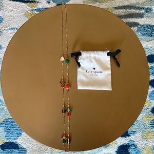 Kate spade crystal floral detail long chain